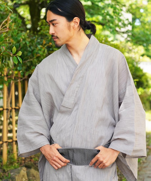 jiggys shop(ジギーズショップ)の「浴衣2点セット (浴衣+帯)(浴衣・メンズ・グレー系その他2/ブラック系その他4/ブラック系その他2/ベージュ系その他/ブラック系その他3/ブルー系その他/ブラック系その他/ブルー系その他5/ブルー系その他4/ブルー系その他3/ブルー系その他2/ブラウン系その他/グレー系その他/グレー系その他5/グレー系その他4/グレー系その他3・MEDIUM/X-SMALL/X-LARGE/LARGE/SMALL)」の8枚目の写真