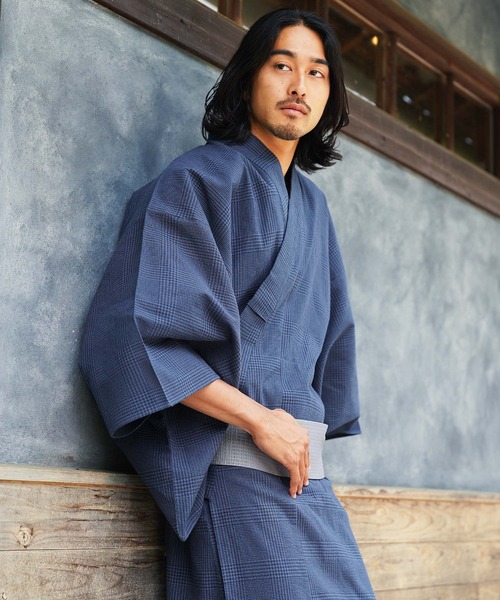 jiggys shop(ジギーズショップ)の「浴衣2点セット (浴衣+帯)(浴衣・メンズ・グレー系その他2/ブラック系その他4/ブラック系その他2/ベージュ系その他/ブラック系その他3/ブルー系その他/ブラック系その他/ブルー系その他5/ブルー系その他4/ブルー系その他3/ブルー系その他2/ブラウン系その他/グレー系その他/グレー系その他5/グレー系その他4/グレー系その他3・MEDIUM/X-SMALL/X-LARGE/LARGE/SMALL)」の15枚目の写真