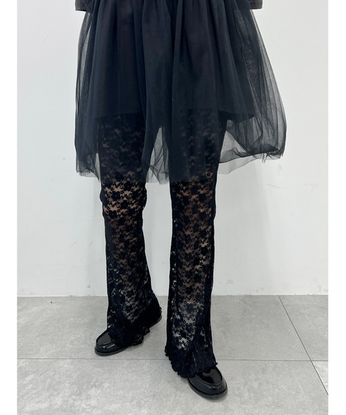 WC(ダブル シー)の「レースフレアパンツ(その他パンツ・レディース・ブラック/ホワイト・FREE)」の21枚目の写真