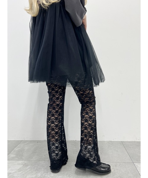 WC(ダブル シー)の「レースフレアパンツ(その他パンツ・レディース・ブラック/ホワイト・FREE)」の18枚目の写真