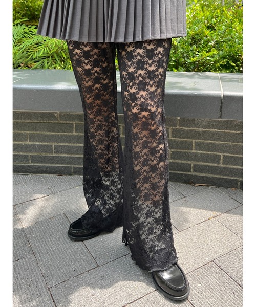 WC(ダブル シー)の「レースフレアパンツ(その他パンツ・レディース・ブラック/ホワイト・FREE)」の22枚目の写真