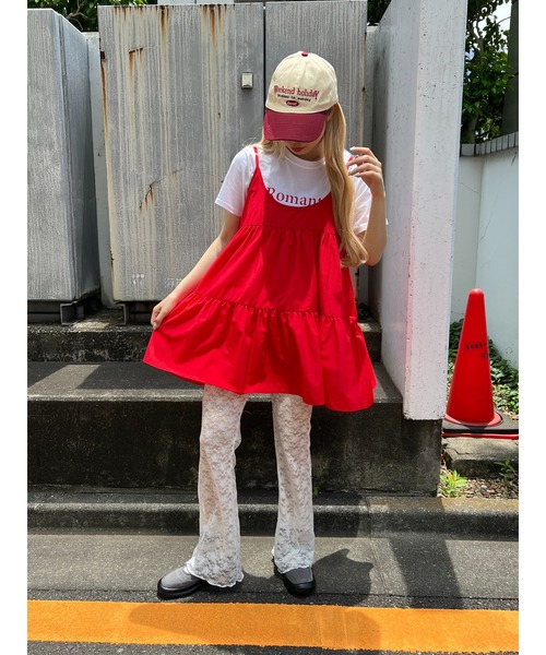 WC(ダブル シー)の「レースフレアパンツ(その他パンツ・レディース・ブラック/ホワイト・FREE)」の10枚目の写真