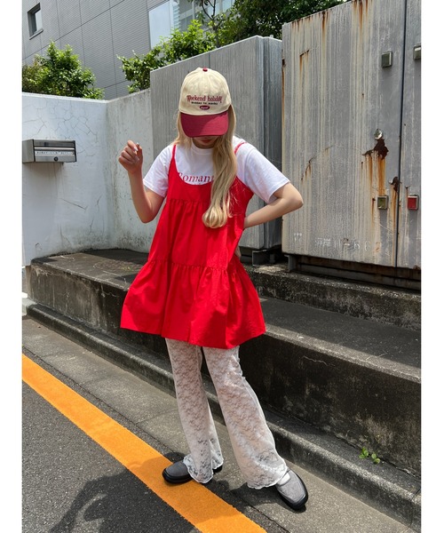 WC(ダブル シー)の「レースフレアパンツ(その他パンツ・レディース・ブラック/ホワイト・FREE)」の9枚目の写真