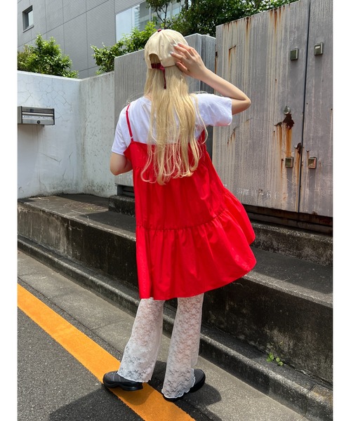 WC(ダブル シー)の「レースフレアパンツ(その他パンツ・レディース・ブラック/ホワイト・FREE)」の8枚目の写真