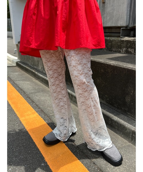 WC（ダブル シー）の「レースフレアパンツ（その他パンツ）」 - WEAR