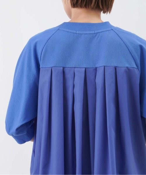 LUCA/LADY LUCK LUCA（ルカ/レディラックルカ）の「LC/LLL ドッキングタックラグランカットソー / 五分袖タックデザインプルオーバー（Tシャツ/カットソー・レディース・ブラック/ブルー/オフホワイト・FREE）」の5枚目の写真