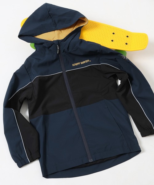 KRIFF MAYER Kid's Collection(クリフメイヤーキッズコレクション)の「【撥水・防汚】ストレッチアクティブマンパ(マウンテンパーカー・キッズ・ブラック/オリーブ/ネイビー/ベージュ・130/120/170/160/150/140)」の4枚目の写真