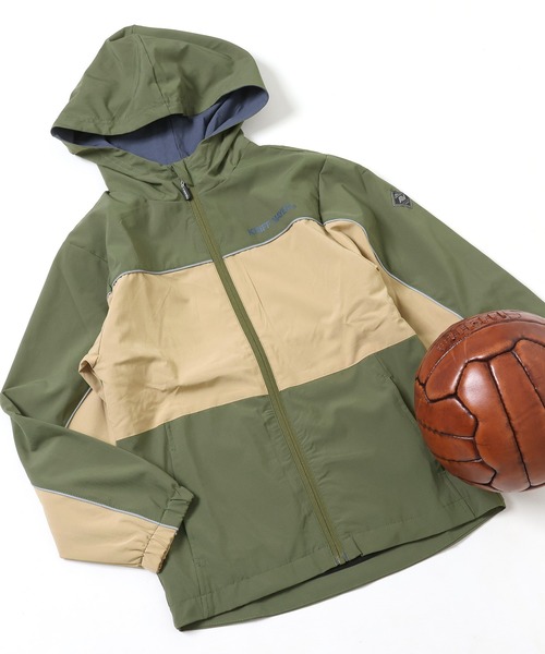 KRIFF MAYER Kid's Collection(クリフメイヤーキッズコレクション)の「【撥水・防汚】ストレッチアクティブマンパ(マウンテンパーカー・キッズ・ブラック/オリーブ/ネイビー/ベージュ・130/120/170/160/150/140)」の1枚目の写真