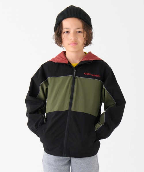KRIFF MAYER Kid's Collection(クリフメイヤーキッズコレクション)の「【撥水・防汚】ストレッチアクティブマンパ(マウンテンパーカー・キッズ・ブラック/オリーブ/ネイビー/ベージュ・130/120/170/160/150/140)」の11枚目の写真