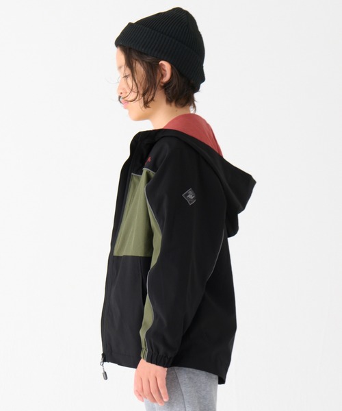 KRIFF MAYER Kid's Collection(クリフメイヤーキッズコレクション)の「【撥水・防汚】ストレッチアクティブマンパ(マウンテンパーカー・キッズ・ブラック/オリーブ/ネイビー/ベージュ・130/120/170/160/150/140)」の12枚目の写真