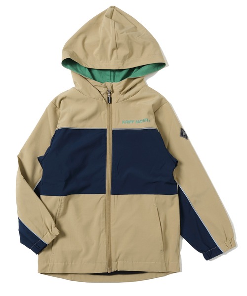 KRIFF MAYER Kid's Collection(クリフメイヤーキッズコレクション)の「【撥水・防汚】ストレッチアクティブマンパ(マウンテンパーカー・キッズ・ブラック/オリーブ/ネイビー/ベージュ・130/120/170/160/150/140)」の14枚目の写真