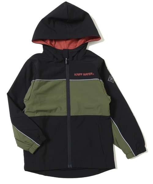 KRIFF MAYER Kid's Collection(クリフメイヤーキッズコレクション)の「【撥水・防汚】ストレッチアクティブマンパ(マウンテンパーカー・キッズ・ブラック/オリーブ/ネイビー/ベージュ・130/120/170/160/150/140)」の16枚目の写真