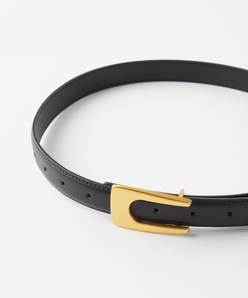 BONLECILL（ボンルシール）の「ヴィンテージライク デザインバックルレザーベルト（ベルト・レディース・ブラック/ブラウン・FREE）」の3枚目の写真