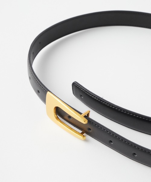 BONLECILL（ボンルシール）の「ヴィンテージライク デザインバックルレザーベルト（ベルト・レディース・ブラック/ブラウン・FREE）」の5枚目の写真