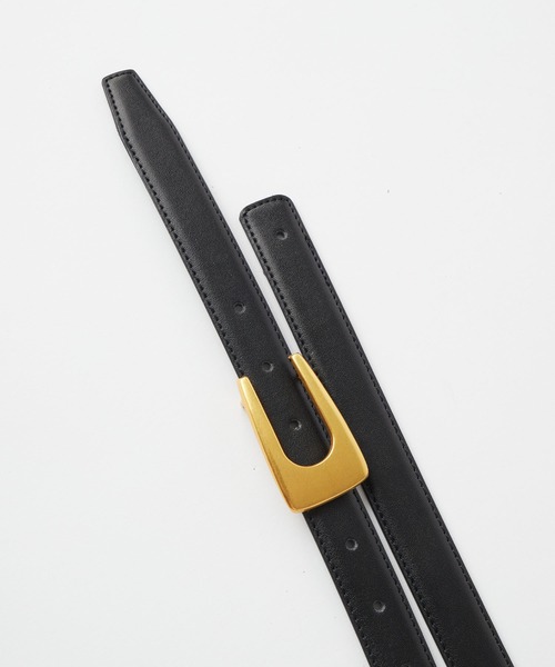 BONLECILL（ボンルシール）の「ヴィンテージライク デザインバックルレザーベルト（ベルト・レディース・ブラック/ブラウン・FREE）」の11枚目の写真