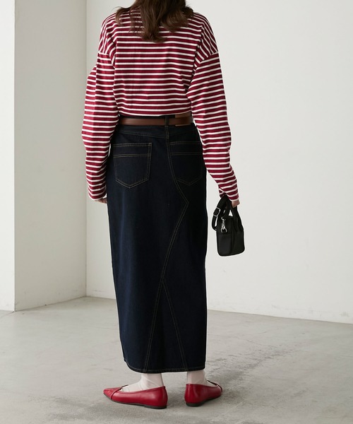 BONLECILL（ボンルシール）の「ヴィンテージライク デザインバックルレザーベルト（ベルト・レディース・ブラック/ブラウン・FREE）」の21枚目の写真