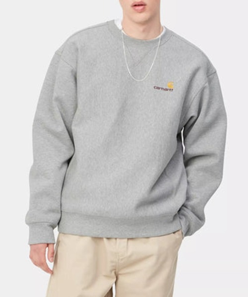 Carhartt WIP(カーハートダブリューアイピー)の「【Carhartt WIP】AMERICAN SCRIPT SWEATSHIRT I025475(スウェット・メンズ・グリーン/ライトグレー/ブラック/グリーン系1/グレー・M/L/S/XL)」の21枚目の写真