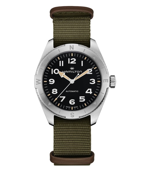 HAMILTON（ハミルトン）の「HAMILTON [ハミルトン] 腕時計 Khaki Field （カーキ フィールド） Expedition オート 自動巻き 41MM ブラック×グリーン（アナログ腕時計・メンズ・ブラック・FREE）」の7枚目の写真