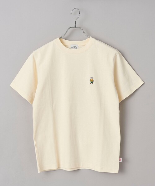 coen(コーエン)の「【WEB限定】USAコットンベア刺繍Tシャツ(Tシャツ/カットソー・レディース・オフホワイト/ナチュラル/ブラック/その他2・M/L)」の3枚目の写真