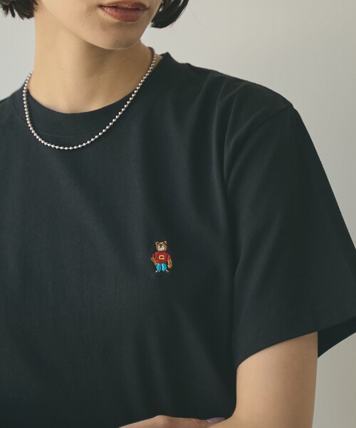coen(コーエン)の「【WEB限定】USAコットンベア刺繍Tシャツ(Tシャツ/カットソー・レディース・オフホワイト/ナチュラル/ブラック/その他2・M/L)」の15枚目の写真