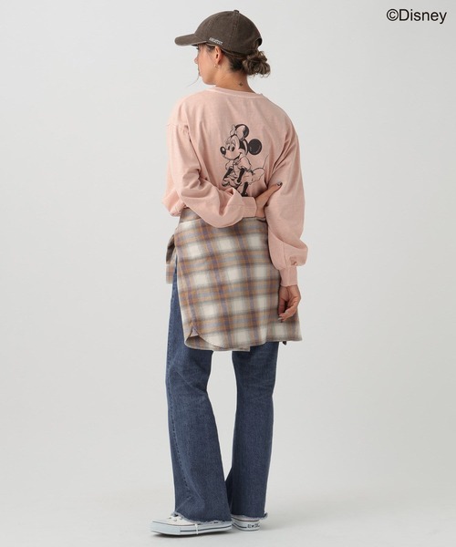 海外限定☆DISNEY ディズニー ミッキー Tシャツ ロンT セール】【Disney(ディズニー)ミッキー&ミニー】ロンT（Tシャツ