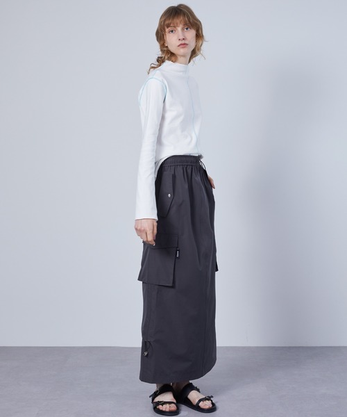 ELOOPS(イーループス)の「【ELOOPS】ステッチラインルーズトップス・カットソー(Tシャツ/カットソー・レディース・ホワイト/ブラック・FREE)」の8枚目の写真