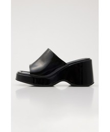 STACCATO | モドアグロスウェッジソールミュール(サンダル)