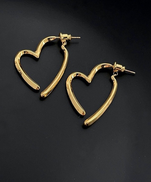 HALEY PESCA（ヘーリーペスカ）の「HALEY PESCA/ペアハートピアス（ピアス（両耳用）・レディース・シルバー/ゴールド・FREE）」の10枚目の写真