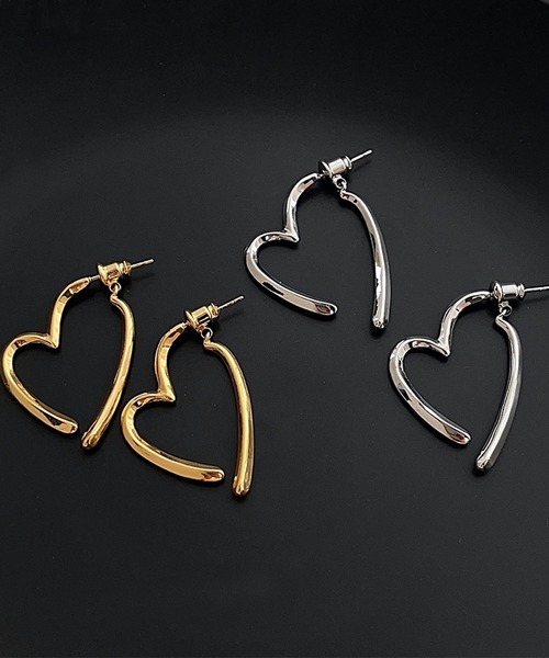 HALEY PESCA（ヘーリーペスカ）の「HALEY PESCA/ペアハートピアス（ピアス（両耳用）・レディース・シルバー/ゴールド・FREE）」の11枚目の写真