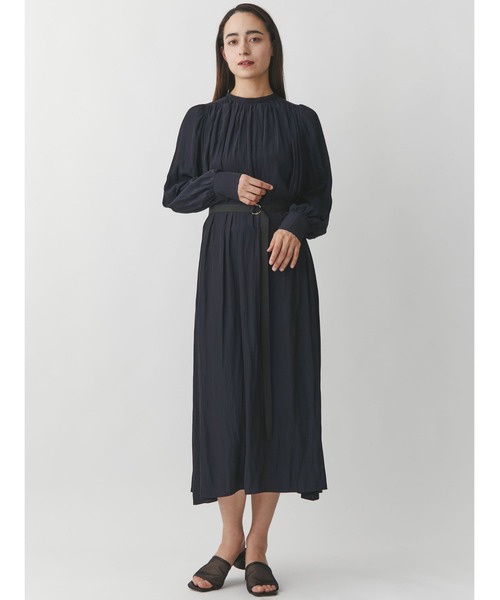 【セール】カッセンギャザー長袖ワンピース（ワンピース）｜TONAL（トーナル） 9,196円