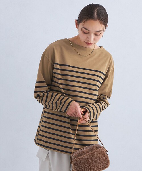 green label relaxing(グリーンレーベルリラクシング)の「ライト バスク シャツ(Tシャツ/カットソー・レディース・グレー/ライトピンク/その他3/その他1/その他2・36/38)」の5枚目の写真