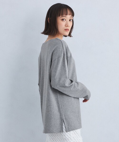 green label relaxing(グリーンレーベルリラクシング)の「ライト バスク シャツ(Tシャツ/カットソー・レディース・グレー/ライトピンク/その他3/その他1/その他2・36/38)」の6枚目の写真