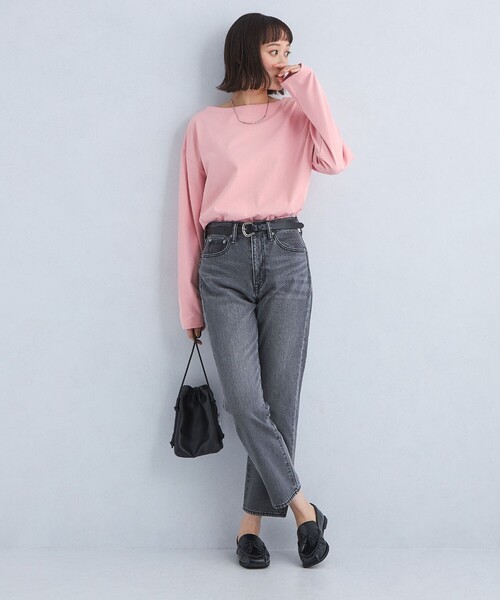 green label relaxing(グリーンレーベルリラクシング)の「ライト バスク シャツ(Tシャツ/カットソー・レディース・グレー/ライトピンク/その他3/その他1/その他2・36/38)」の22枚目の写真