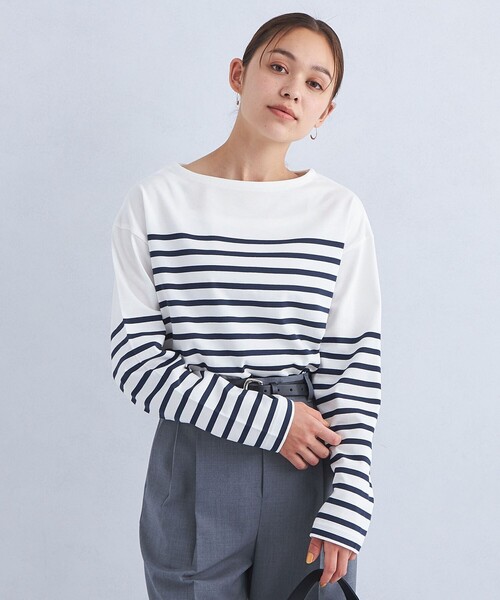 green label relaxing(グリーンレーベルリラクシング)の「ライト バスク シャツ(Tシャツ/カットソー・レディース・グレー/ライトピンク/その他3/その他1/その他2・36/38)」の21枚目の写真