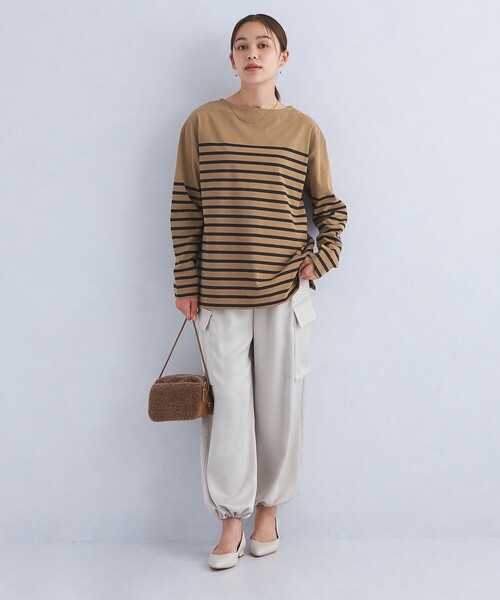 green label relaxing(グリーンレーベルリラクシング)の「ライト バスク シャツ(Tシャツ/カットソー・レディース・グレー/ライトピンク/その他3/その他1/その他2・36/38)」の17枚目の写真