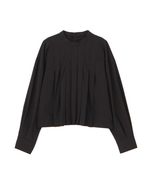 N.(N. Natural Beauty Basic)(エヌエヌナチュラルビューティーベーシック)の「◆スタンドカラーショートタックブラウス(シャツ/ブラウス・レディース・ホワイト/ブラック/ブルー・MEDIUM)」の5枚目の写真