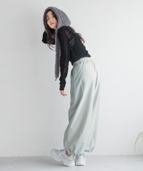 LOWRYS FARM（ローリーズファーム）の「ベロアチュール２ＰＬＳ 138866（Tシャツ/カットソー・レディース・アイボリー/ピンク/ブラック・FREE）」の7枚目の写真