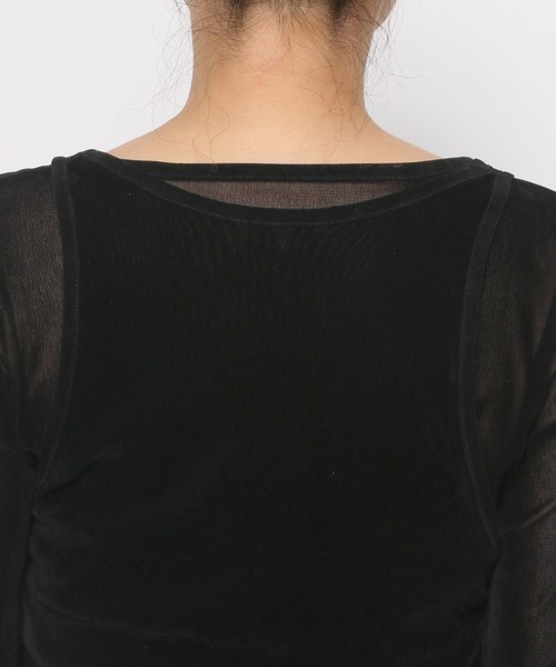 LOWRYS FARM（ローリーズファーム）の「ベロアチュール２ＰＬＳ 138866（Tシャツ/カットソー・レディース・アイボリー/ピンク/ブラック・FREE）」の16枚目の写真