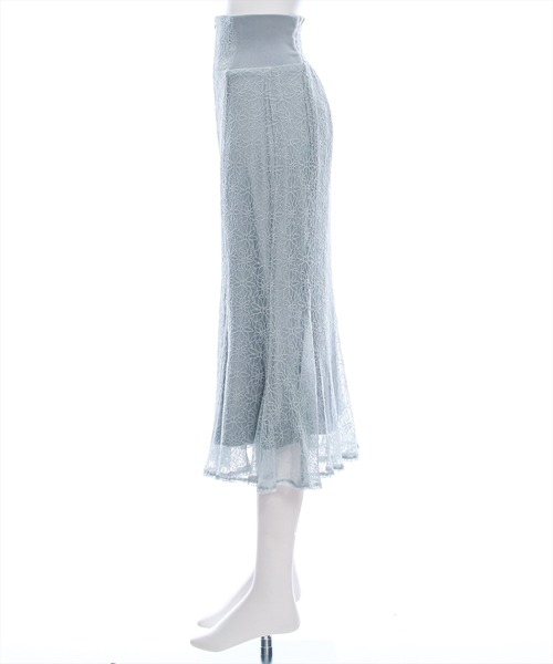 clear（クリア）の「【低身長用サイズ有】花柄レースマーメイドスカート [エレガンスコーデ スタイルアップ 骨格ウェーブ]≪再入荷≫（スカート・レディース・ブルーグレー/ブラック/ピンクベージュ・F/XS）」の9枚目の写真