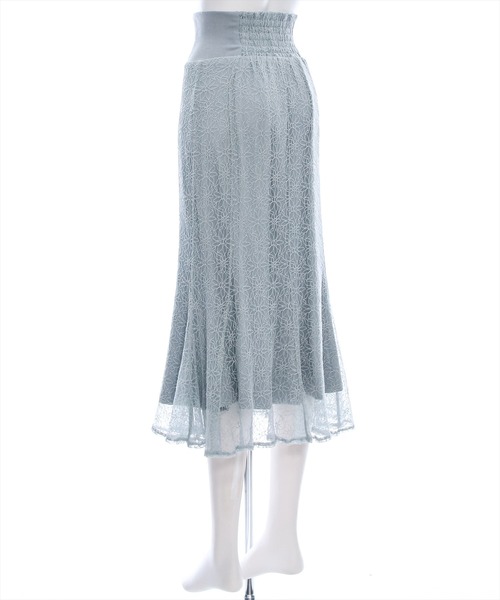 clear（クリア）の「【低身長用サイズ有】花柄レースマーメイドスカート [エレガンスコーデ スタイルアップ 骨格ウェーブ]≪再入荷≫（スカート・レディース・ブルーグレー/ブラック/ピンクベージュ・F/XS）」の10枚目の写真