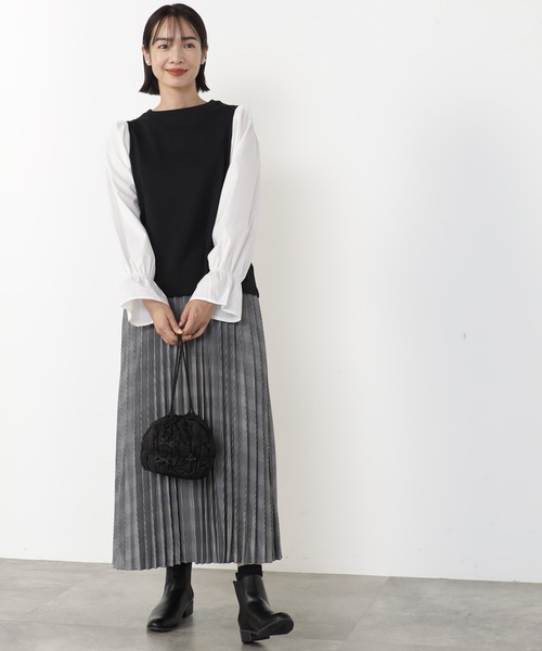 FOUND GOOD（ファウンドグッド）の「リボンキンチャク（ハンドバッグ・レディース・ブラック/グレー系2・FREE）」の6枚目の写真