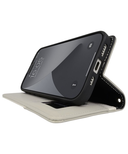 NANO universe（ナノユニバース）の「iPhone16 iPhone16Pro ナノユニバース [バイカラー手帳]（スマホケース/カバー・レディース・ブラック/グレー/ベージュ/ブラウン・iPhone 16/iPhone 16 Pro）」の20枚目の写真