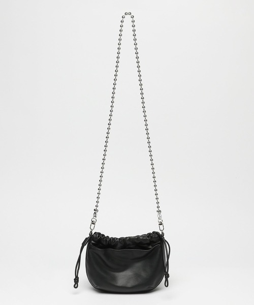 niko and...（ニコアンド）の「オリジナルスタッズチェーンショルダーバッグ（ショルダーバッグ・レディース・ブラック/ブラウン/ボルドー・0）」の6枚目の写真