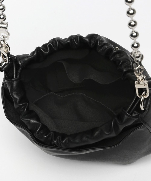 niko and...（ニコアンド）の「オリジナルスタッズチェーンショルダーバッグ（ショルダーバッグ・レディース・ブラック/ブラウン/ボルドー・0）」の8枚目の写真