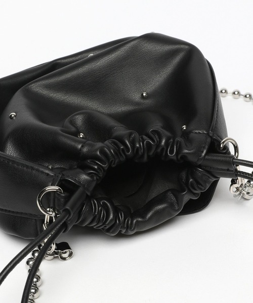 niko and...（ニコアンド）の「オリジナルスタッズチェーンショルダーバッグ（ショルダーバッグ・レディース・ブラック/ブラウン/ボルドー・0）」の11枚目の写真
