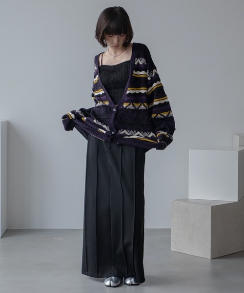 ノルディック柄オーバーカーディガン（カーディガン/ボレロ）｜VACANCY