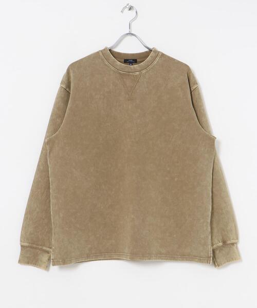 ITEMS URBANRESEARCH（アイテムズ アーバンリサーチ）の「発熱機能 フェードダンボールTops（スウェット・メンズ・ベージュ/ネイビー/ブラック・MEDIUM/LARGE）」の10枚目の写真