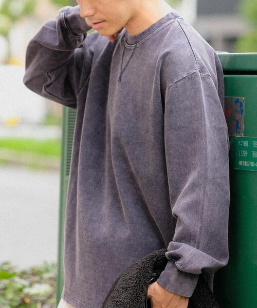 ITEMS URBANRESEARCH（アイテムズ アーバンリサーチ）の「発熱機能 フェードダンボールTops（スウェット・メンズ・ベージュ/ネイビー/ブラック・MEDIUM/LARGE）」の16枚目の写真