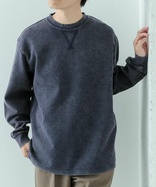 ITEMS URBANRESEARCH（アイテムズ アーバンリサーチ）の「発熱機能 フェードダンボールTops（スウェット・メンズ・ベージュ/ネイビー/ブラック・MEDIUM/LARGE）」の21枚目の写真