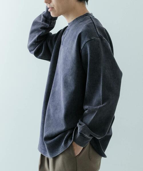 ITEMS URBANRESEARCH（アイテムズ アーバンリサーチ）の「発熱機能 フェードダンボールTops（スウェット・メンズ・ベージュ/ネイビー/ブラック・MEDIUM/LARGE）」の22枚目の写真